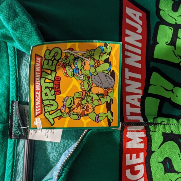 NWT Teenage mutant ninja turtles 2006 Vintage Zip Up Hoodie XL Y2K Casual TMNT - Picture 2 of 7